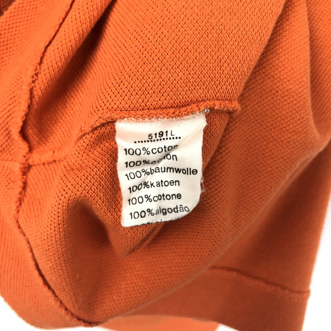 Lacoste LACOSTE Short Sleeve Polo Shirt Size 4 Men's M cotton orange type Vintage Second Hand