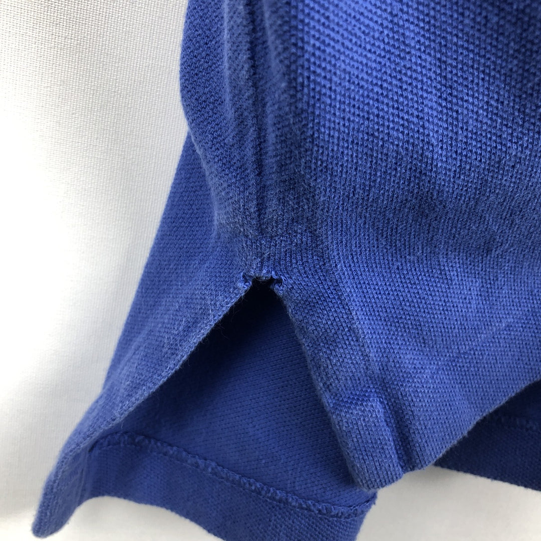 Ralph Lauren POLO by Ralph Lauren short sleeve polo shirt, men's XL size cotton blue type Vintage Second Hand