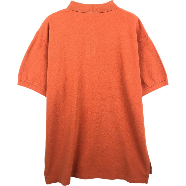 Ralph Lauren POLO by Ralph Lauren short sleeve polo shirt, men's XL size cotton orange type Vintage Second Hand