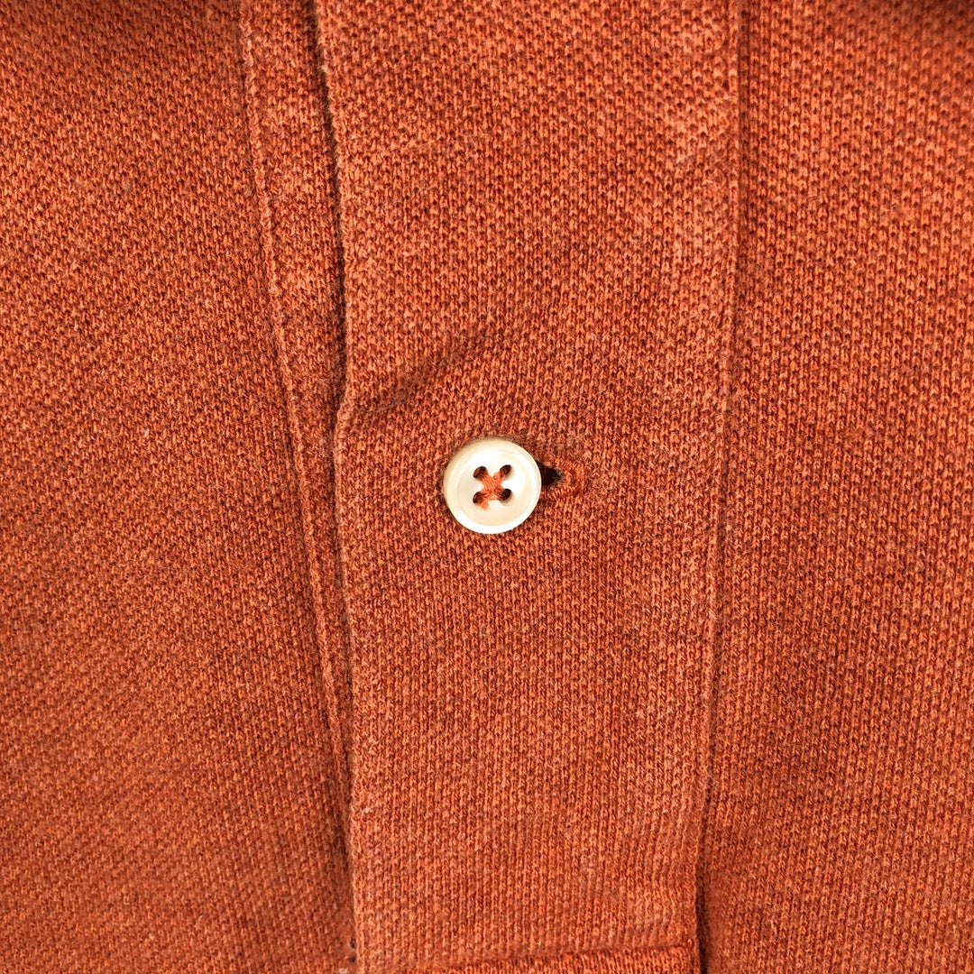 Ralph Lauren POLO by Ralph Lauren short sleeve polo shirt, men's XL size cotton orange type Vintage Second Hand