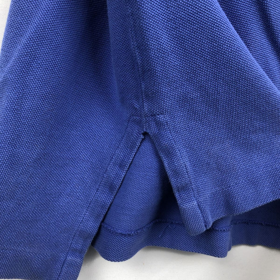 Ralph Lauren POLO by Ralph Lauren short sleeve polo shirt, men's XL size cotton blue type Vintage Second Hand