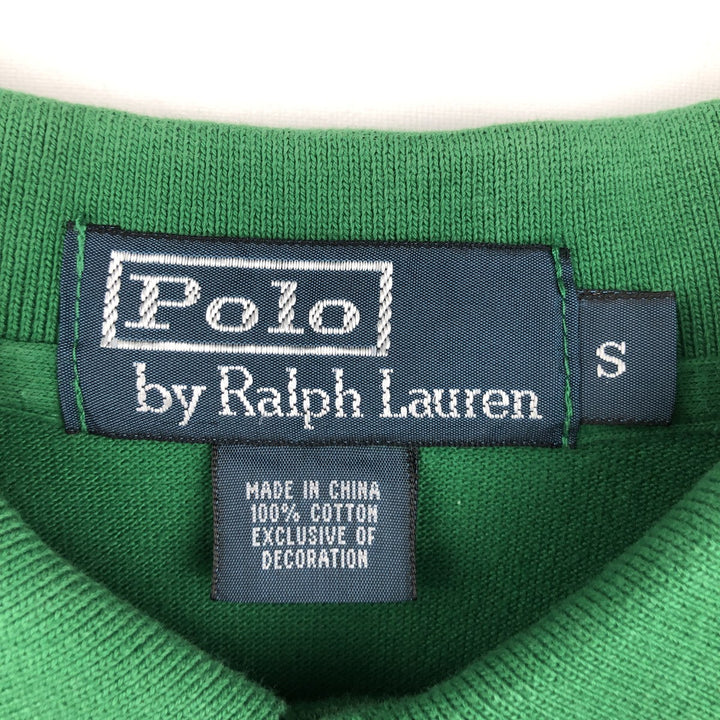 Ralph Lauren POLO by Ralph Lauren short sleeve polo shirt, size S for men cotton green type Vintage Second Hand