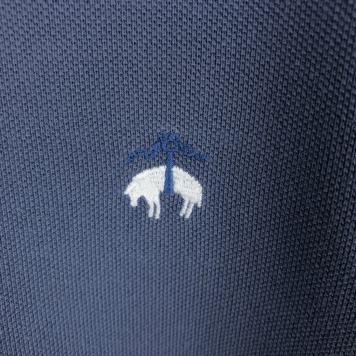 Brooks Brothers 1818 Short-Sleeve Polo Shirt, Men's Size M (approx.) cotton Blue type light blue Vintage Second Hand