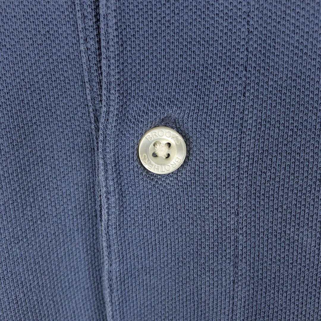 Brooks Brothers 1818 Short-Sleeve Polo Shirt, Men's Size M (approx.) cotton Blue type light blue Vintage Second Hand