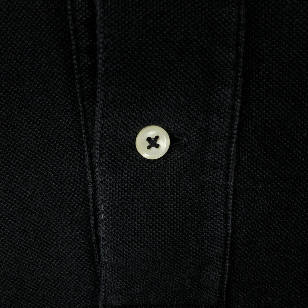 Ralph Lauren POLO by Ralph Lauren short sleeve polo shirt, men's size L cotton black type Vintage Second Hand