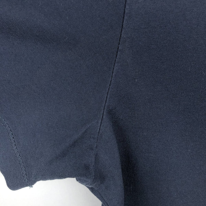 Donna Karan New York (DKNY) Short-Sleeve Polo Shirt, Men's Size L (approx.) cotton navy blue type Vintage Second Hand