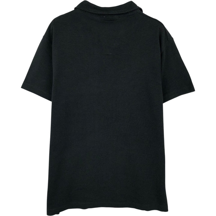 2000'S Reebok Skipper Collar Short-Sleeve Polo Shirt, Men's Size M (approx.) Lyocell black type Vintage Second Hand