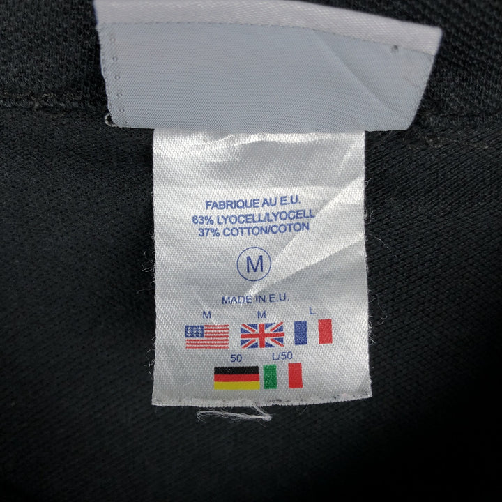 2000'S Reebok Skipper Collar Short-Sleeve Polo Shirt, Men's Size M (approx.) Lyocell black type Vintage Second Hand