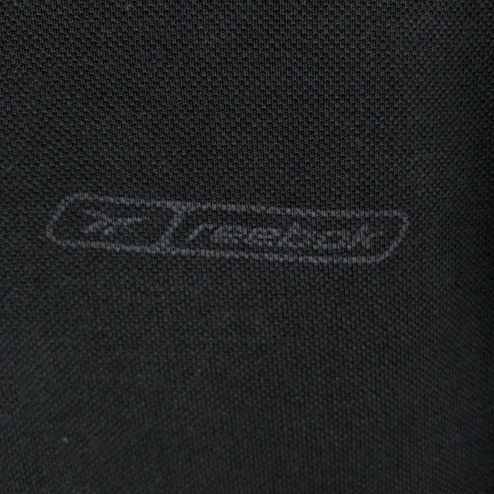 2000'S Reebok Skipper Collar Short-Sleeve Polo Shirt, Men's Size M (approx.) Lyocell black type Vintage Second Hand