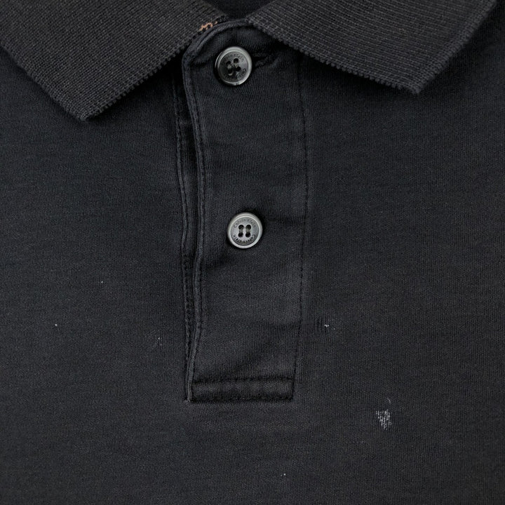 Calvin Klein short sleeve polo shirt, men's XL size cotton black type Vintage Second Hand