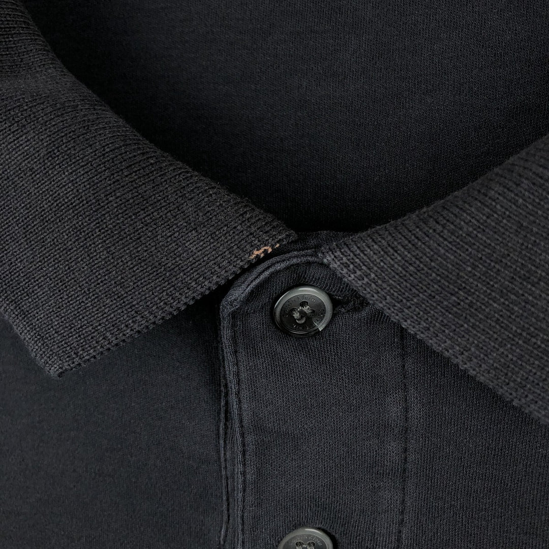 Calvin Klein short sleeve polo shirt, men's XL size cotton black type Vintage Second Hand