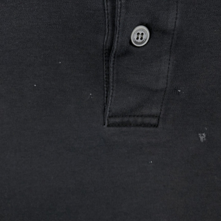 Calvin Klein short sleeve polo shirt, men's XL size cotton black type Vintage Second Hand