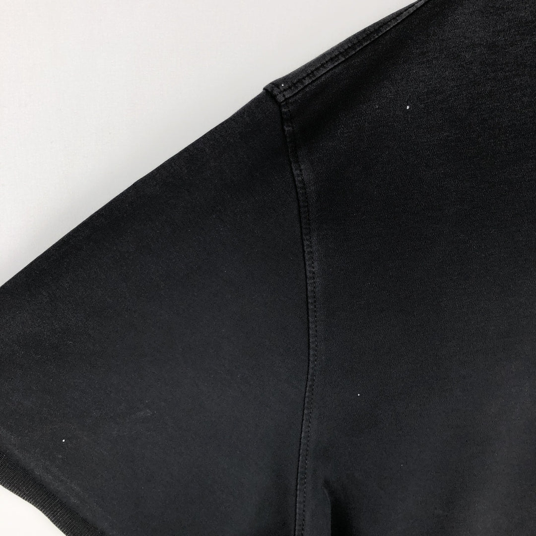 Calvin Klein short sleeve polo shirt, men's XL size cotton black type Vintage Second Hand