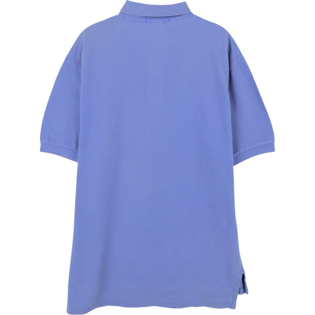 Ralph Lauren POLO by Ralph Lauren short sleeve polo shirt, men's size L cotton blue type Vintage Second Hand