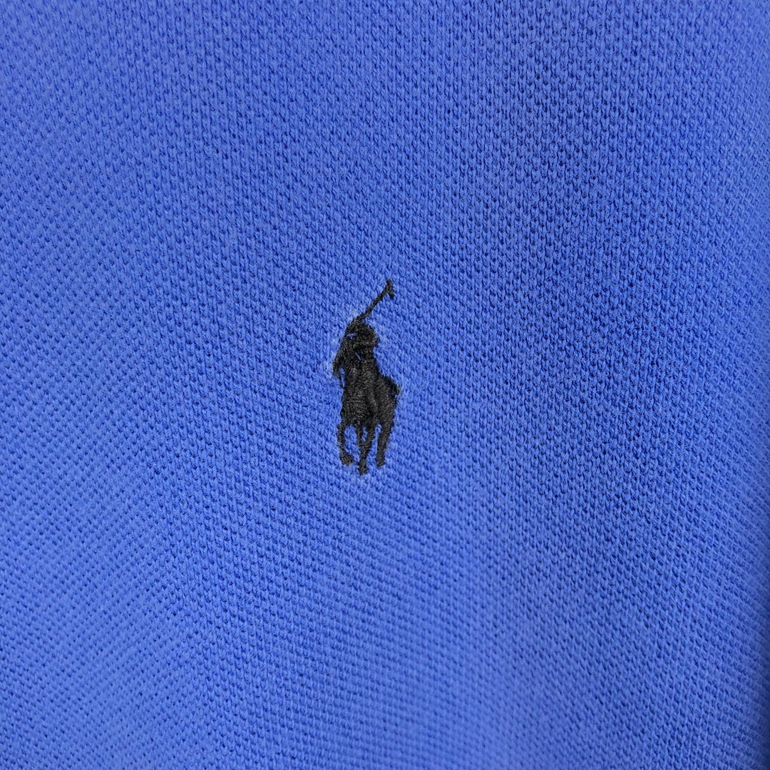 Ralph Lauren POLO by Ralph Lauren short sleeve polo shirt, men's size L cotton blue type Vintage Second Hand
