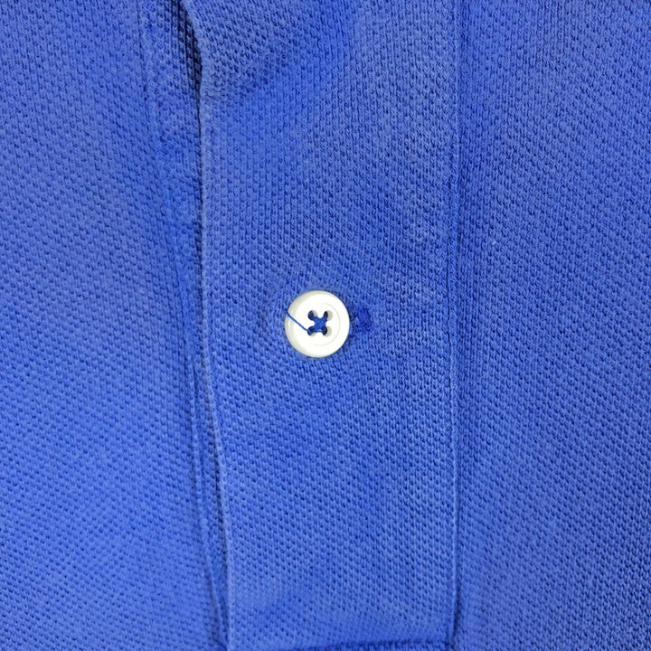 Ralph Lauren POLO by Ralph Lauren short sleeve polo shirt, men's size L cotton blue type Vintage Second Hand