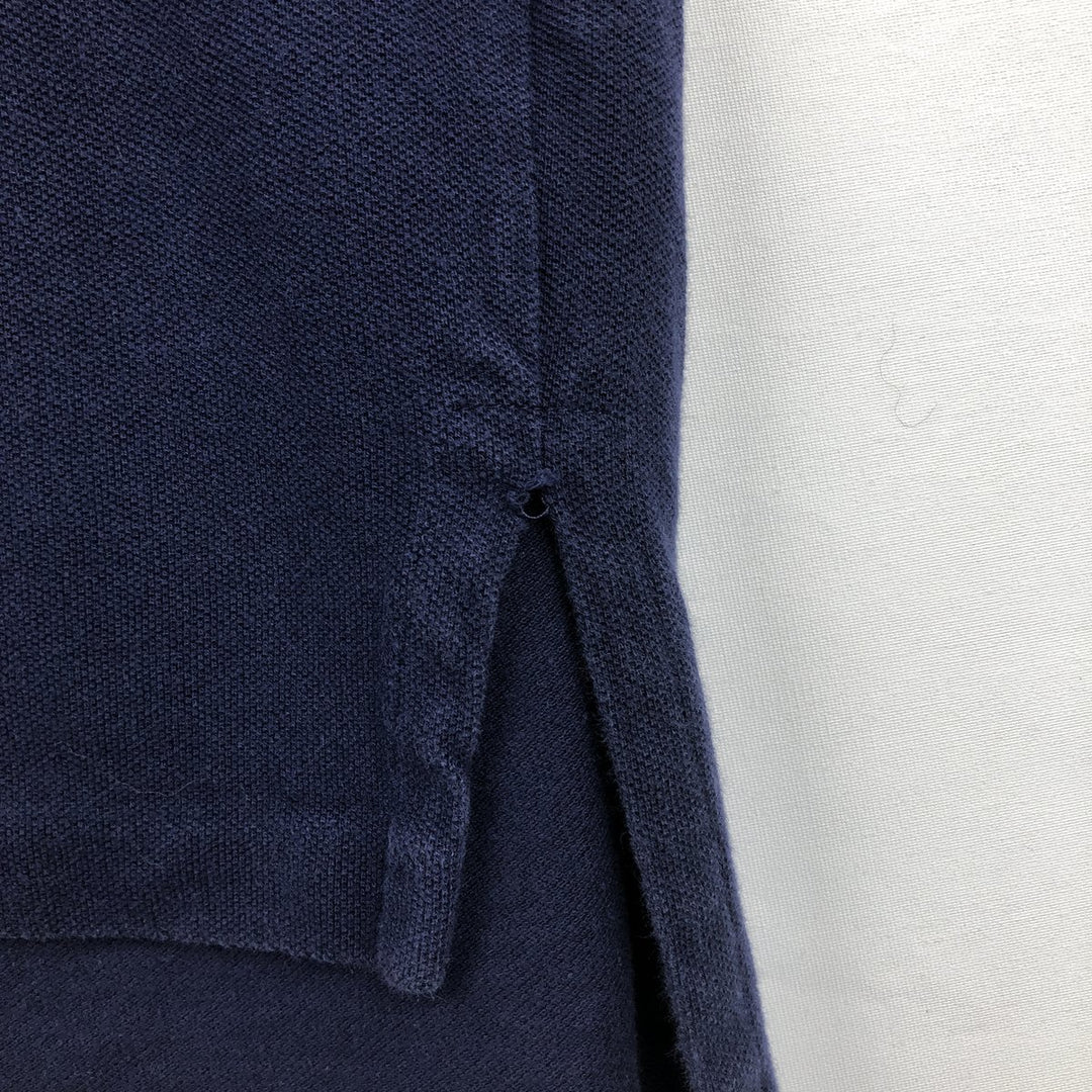 Ralph Lauren POLO by Ralph Lauren short sleeve polo shirt, men's XL size cotton navy blue type Vintage Second Hand