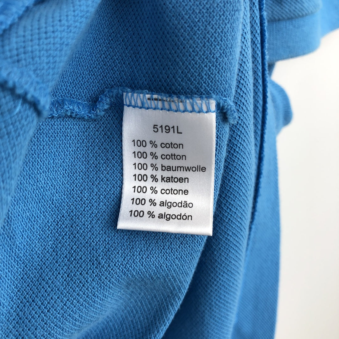 Lacoste LACOSTE French design short sleeve polo shirt size 8, men's XXL equivalent cotton Blue type light blue Vintage Second Hand