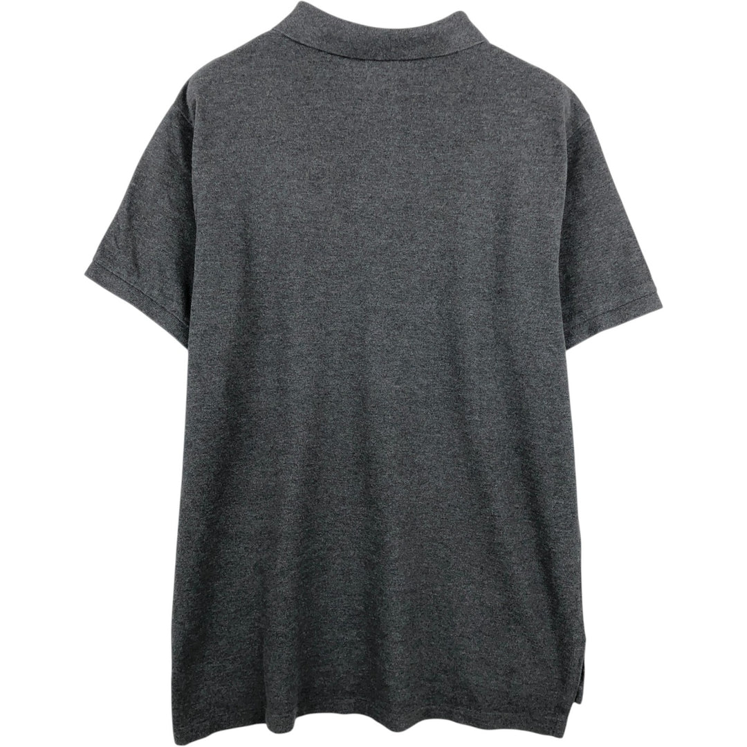 Ralph Lauren POLO by Ralph Lauren CUSTOM FIT short sleeve polo shirt, men's XL size cotton Charcoal Vintage Second Hand