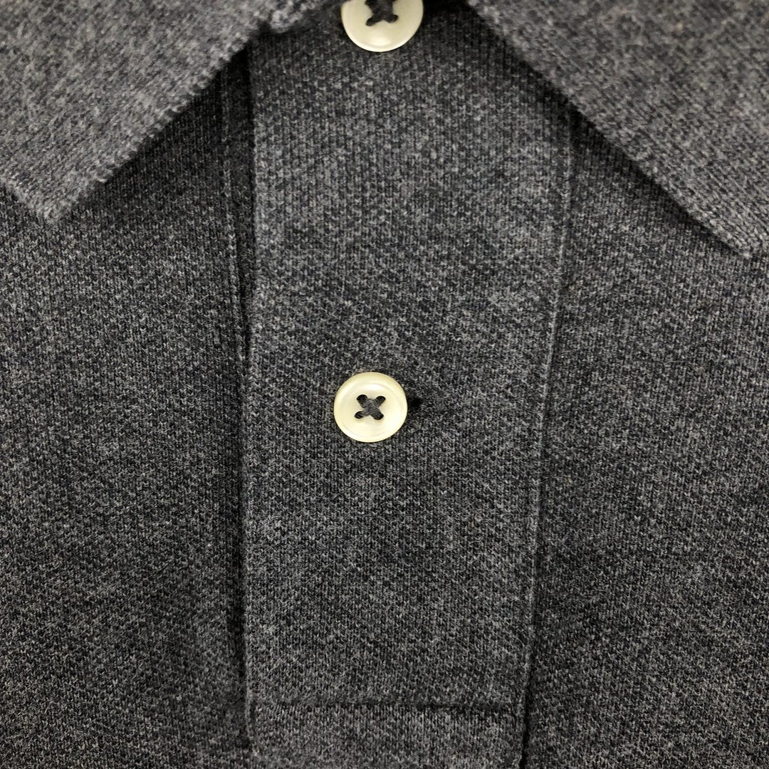 Ralph Lauren POLO by Ralph Lauren CUSTOM FIT short sleeve polo shirt, men's XL size cotton Charcoal Vintage Second Hand