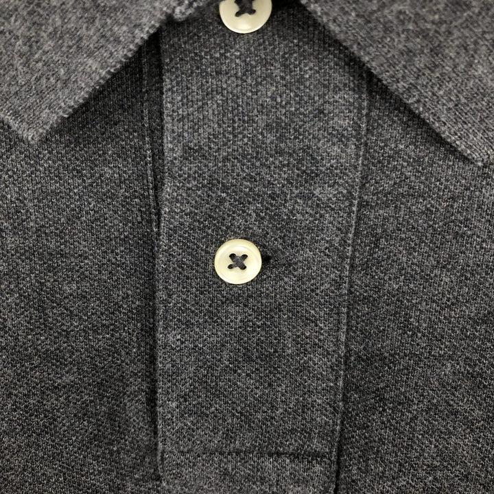 Ralph Lauren POLO by Ralph Lauren CUSTOM FIT short sleeve polo shirt, men's XL size cotton Charcoal Vintage Second Hand