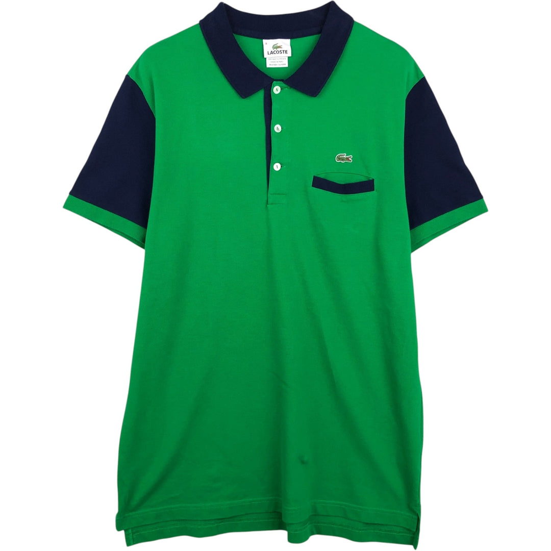 Lacoste LACOSTE French design short sleeve polo shirt size 8, men's XXL equivalent cotton green type Vintage Second Hand