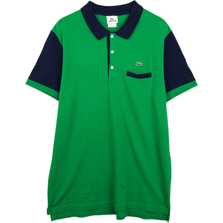Lacoste LACOSTE French design short sleeve polo shirt size 8, men's XXL equivalent cotton green type Vintage Second Hand