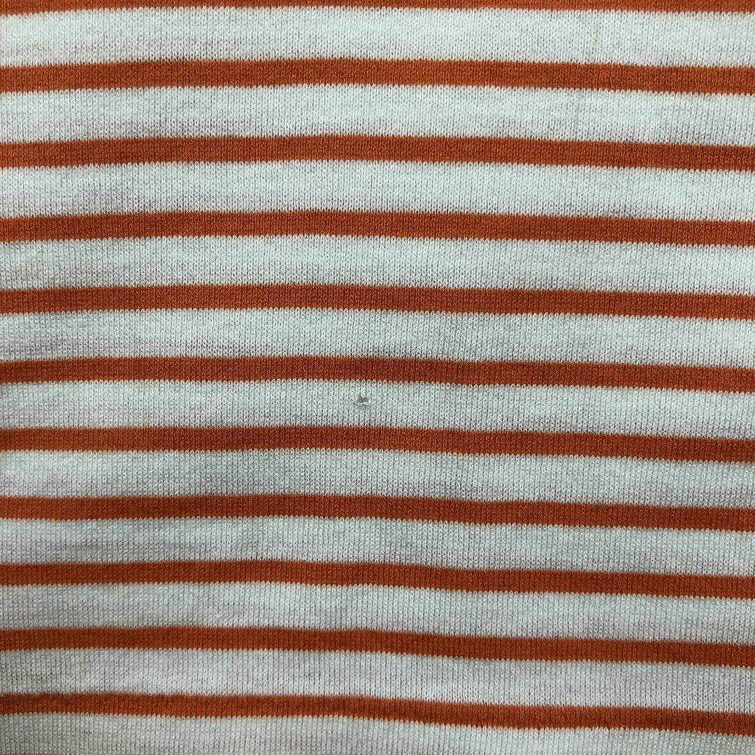 Ralph Lauren POLO GOLF Short Sleeve Striped Polo Shirt Men's Size L cotton orange type Vintage Second Hand