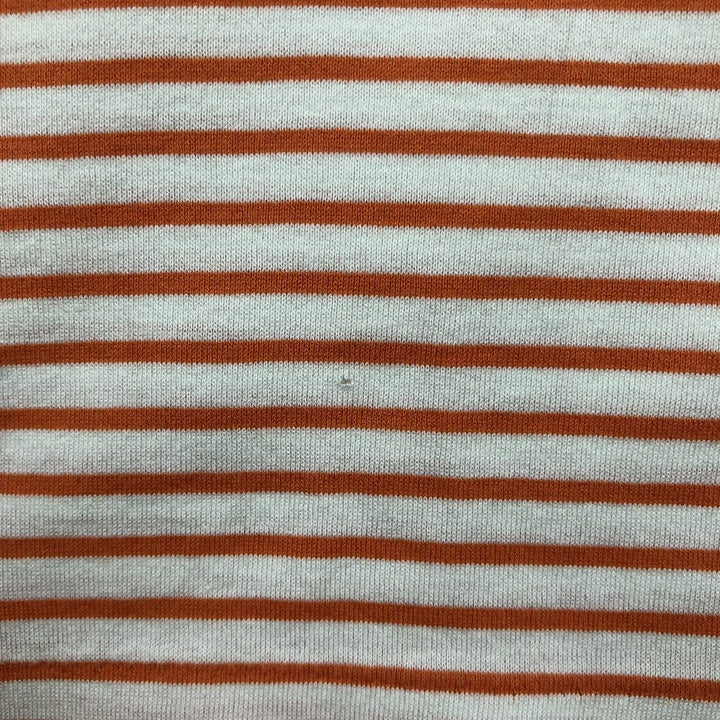 Ralph Lauren POLO GOLF Short Sleeve Striped Polo Shirt Men's Size L cotton orange type Vintage Second Hand