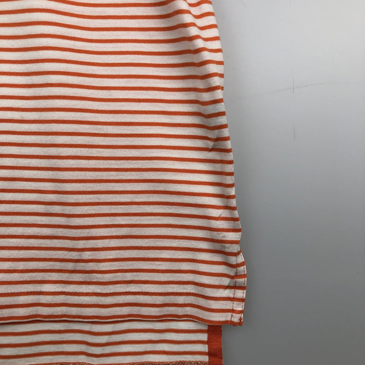 Ralph Lauren POLO GOLF Short Sleeve Striped Polo Shirt Men's Size L cotton orange type Vintage Second Hand