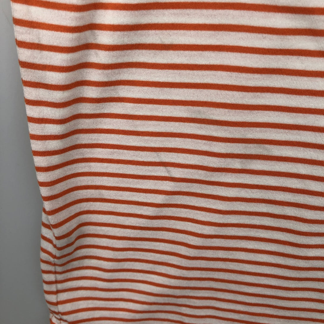 Ralph Lauren POLO GOLF Short Sleeve Striped Polo Shirt Men's Size L cotton orange type Vintage Second Hand