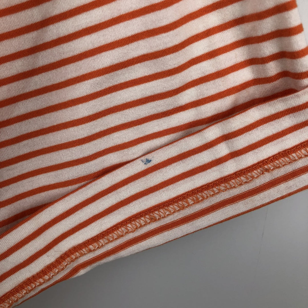 Ralph Lauren POLO GOLF Short Sleeve Striped Polo Shirt Men's Size L cotton orange type Vintage Second Hand