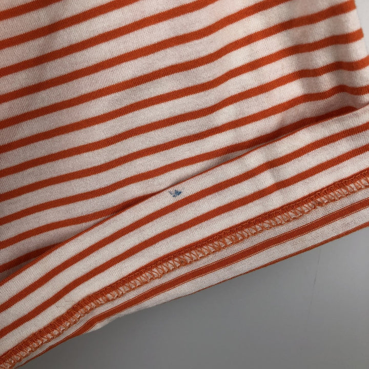 Ralph Lauren POLO GOLF Short Sleeve Striped Polo Shirt Men's Size L cotton orange type Vintage Second Hand