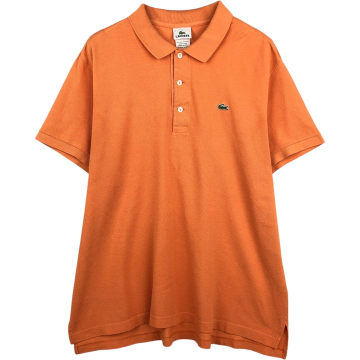 Lacoste LACOSTE French design short sleeve polo shirt No. 7 Men's XXL equivalent cotton orange type Vintage Second Hand