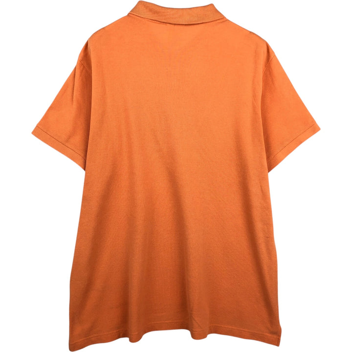 Lacoste LACOSTE French design short sleeve polo shirt No. 7 Men's XXL equivalent cotton orange type Vintage Second Hand
