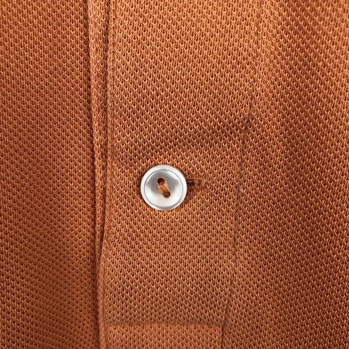 Lacoste LACOSTE French design short sleeve polo shirt No. 7 Men's XXL equivalent cotton orange type Vintage Second Hand