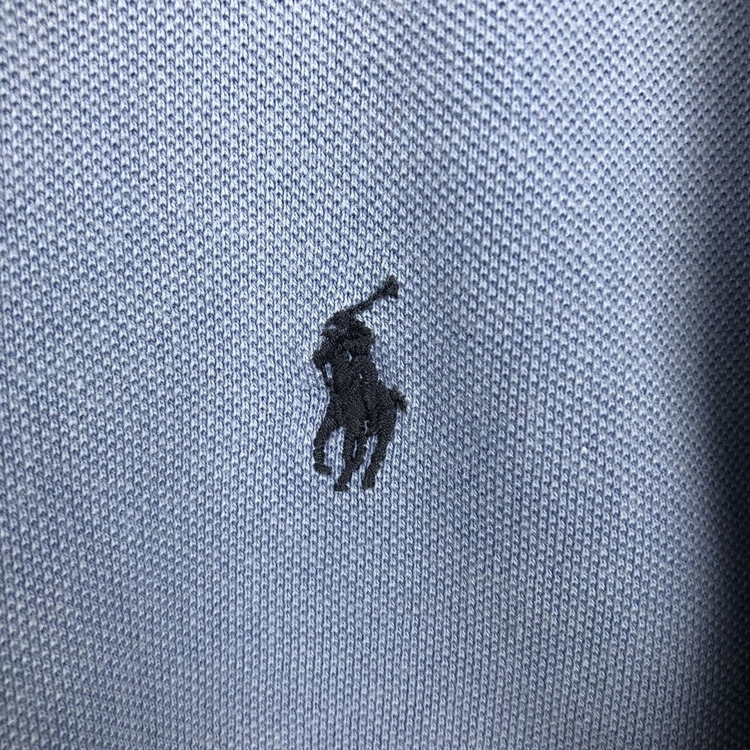 Ralph Lauren POLO by Ralph Lauren short sleeve polo shirt, men's XL size cotton Blue type light blue Vintage Second Hand
