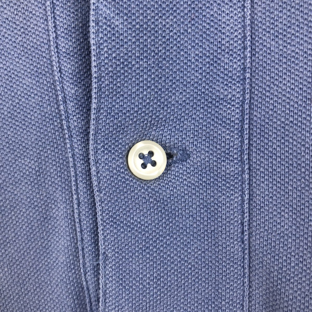Ralph Lauren POLO by Ralph Lauren short sleeve polo shirt, men's XL size cotton Blue type light blue Vintage Second Hand
