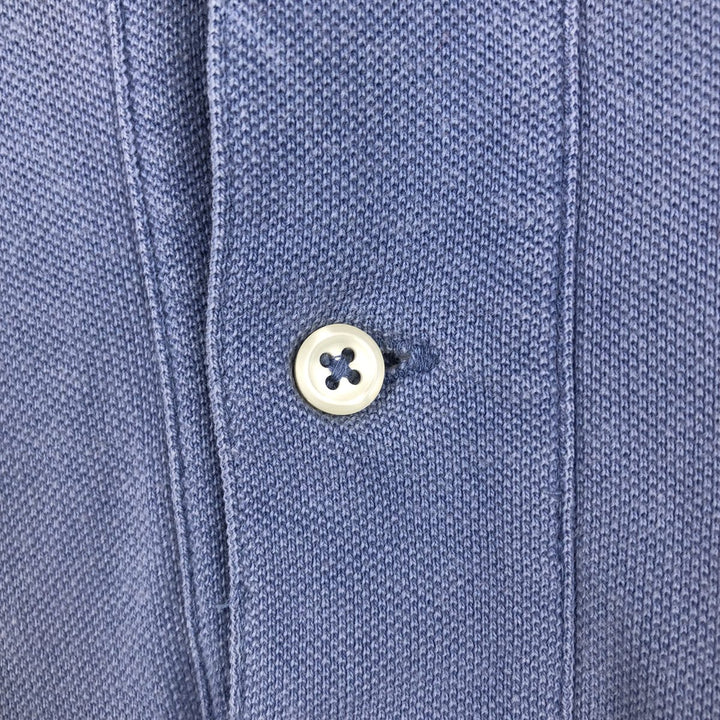 Ralph Lauren POLO by Ralph Lauren short sleeve polo shirt, men's XL size cotton Blue type light blue Vintage Second Hand