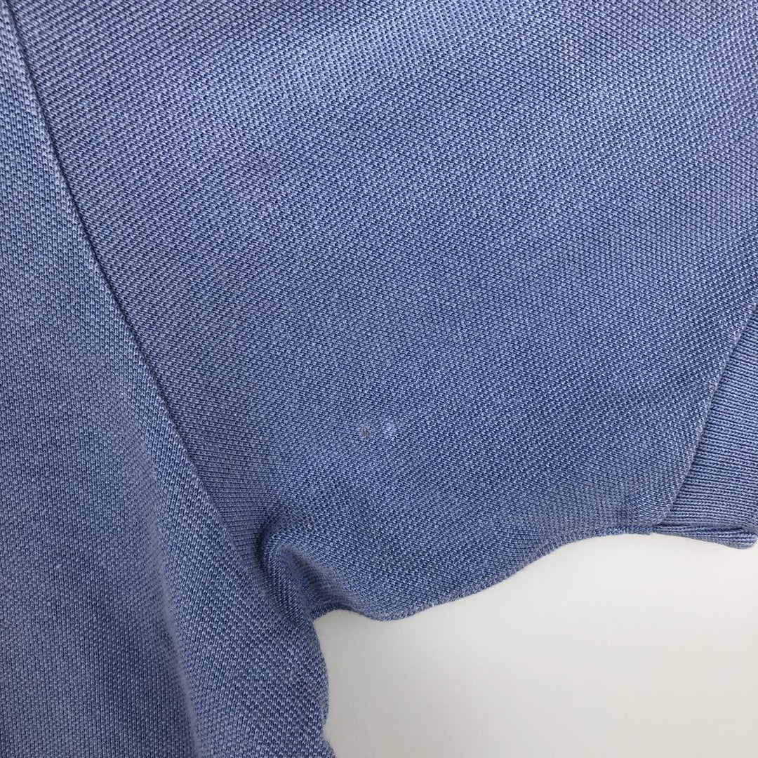 Ralph Lauren POLO by Ralph Lauren short sleeve polo shirt, men's XL size cotton Blue type light blue Vintage Second Hand