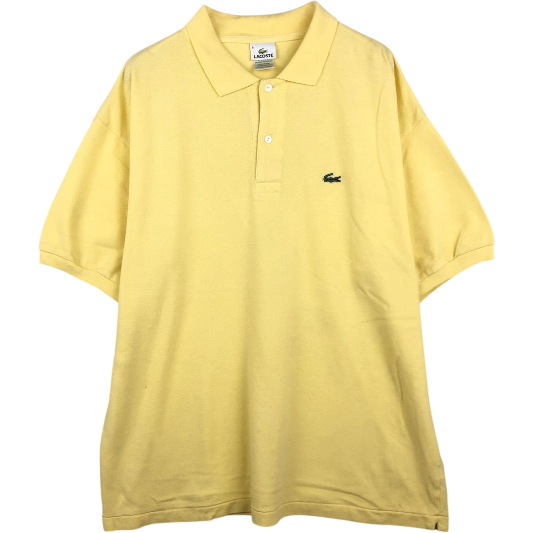 Lacoste LACOSTE French design short sleeve polo shirt size 8, men's XXL equivalent cotton yellow type Vintage Second Hand