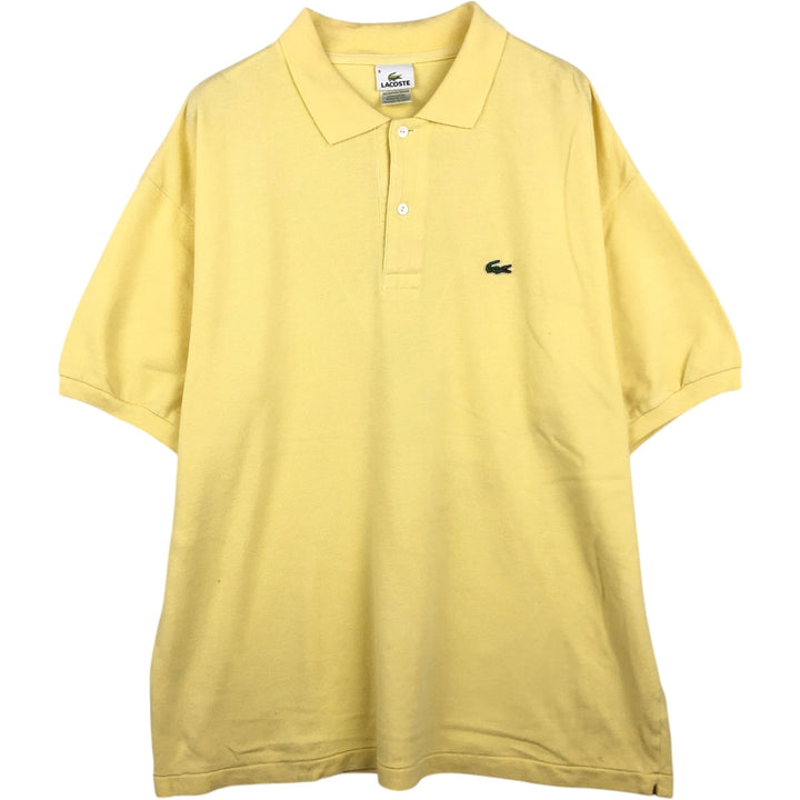 Lacoste LACOSTE French design short sleeve polo shirt size 8, men's XXL equivalent cotton yellow type Vintage Second Hand