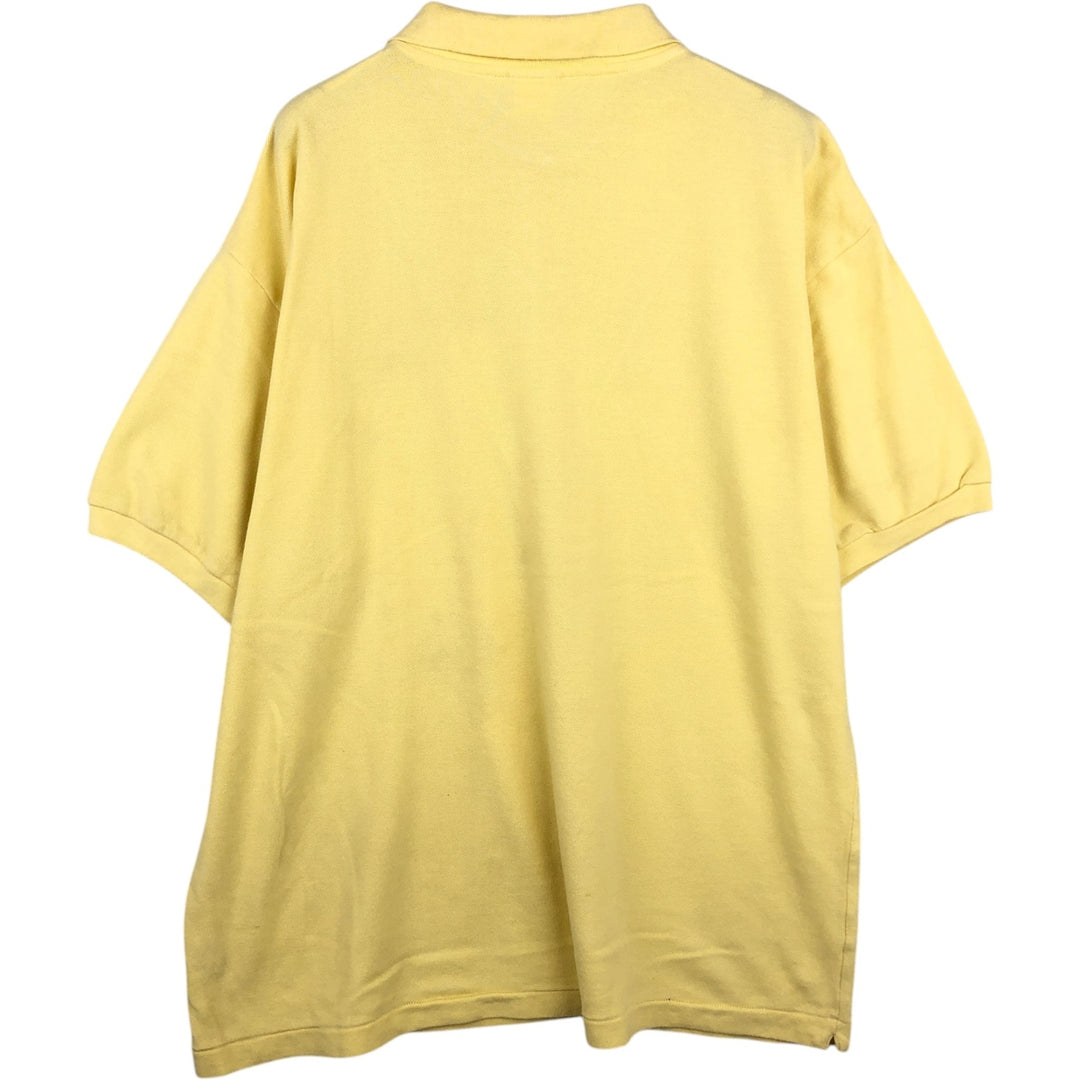 Lacoste LACOSTE French design short sleeve polo shirt size 8, men's XXL equivalent cotton yellow type Vintage Second Hand