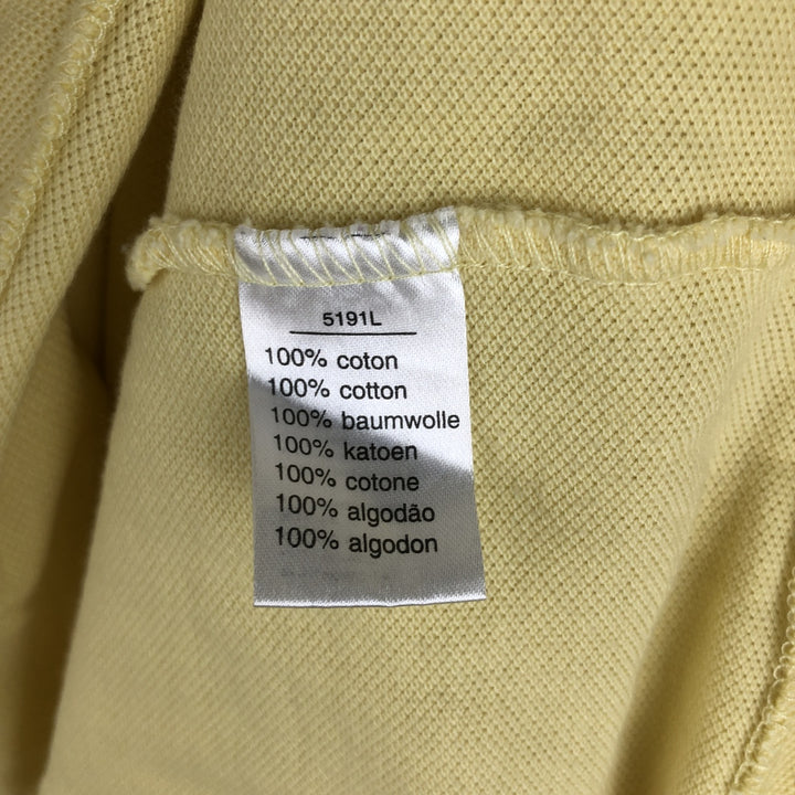 Lacoste LACOSTE French design short sleeve polo shirt size 8, men's XXL equivalent cotton yellow type Vintage Second Hand