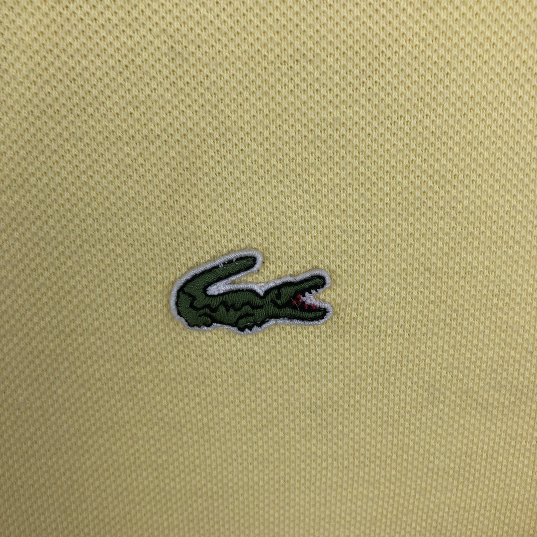 Lacoste LACOSTE French design short sleeve polo shirt size 8, men's XXL equivalent cotton yellow type Vintage Second Hand