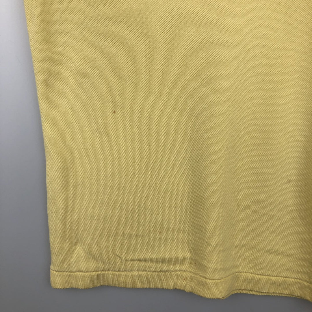 Lacoste LACOSTE French design short sleeve polo shirt size 8, men's XXL equivalent cotton yellow type Vintage Second Hand