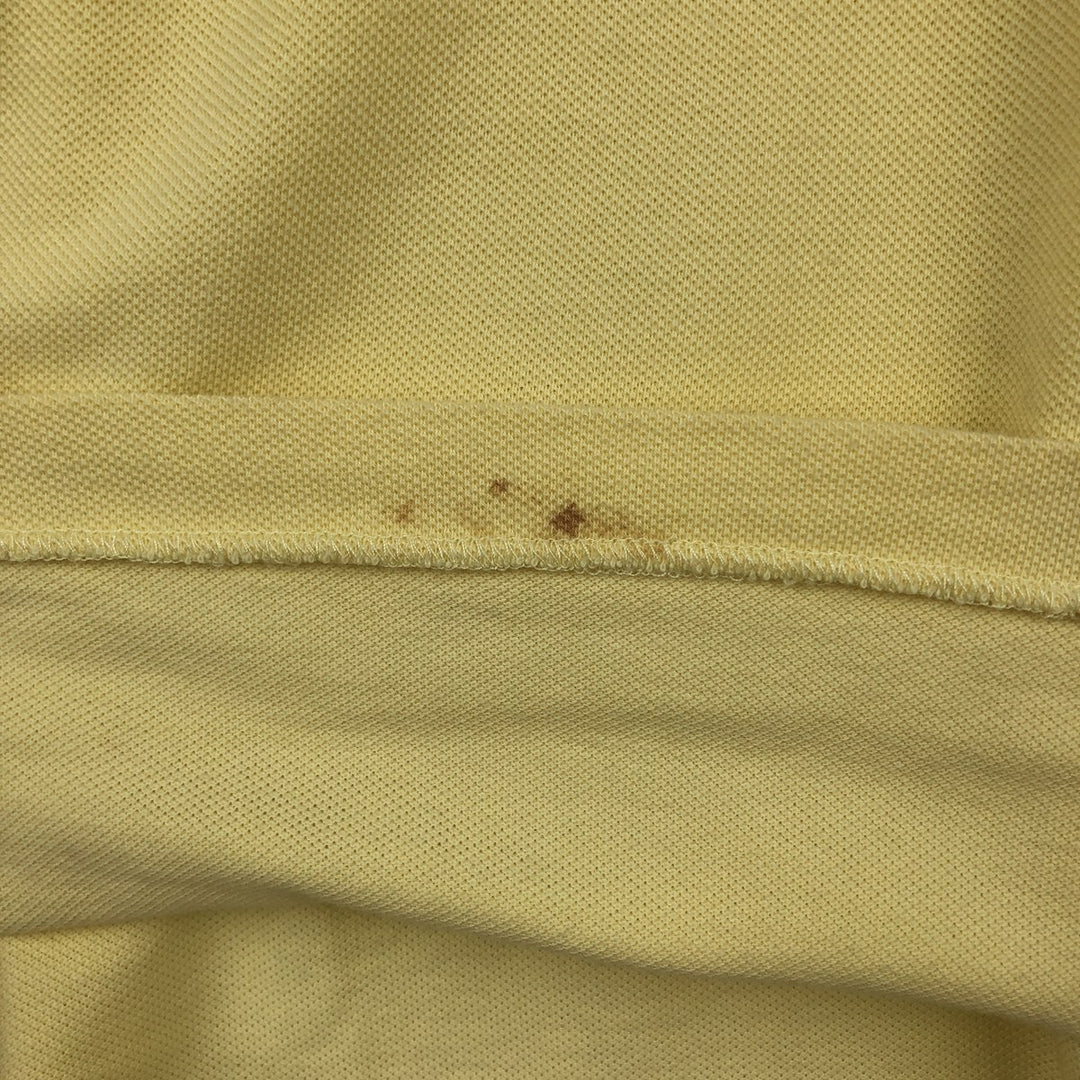 Lacoste LACOSTE French design short sleeve polo shirt size 8, men's XXL equivalent cotton yellow type Vintage Second Hand