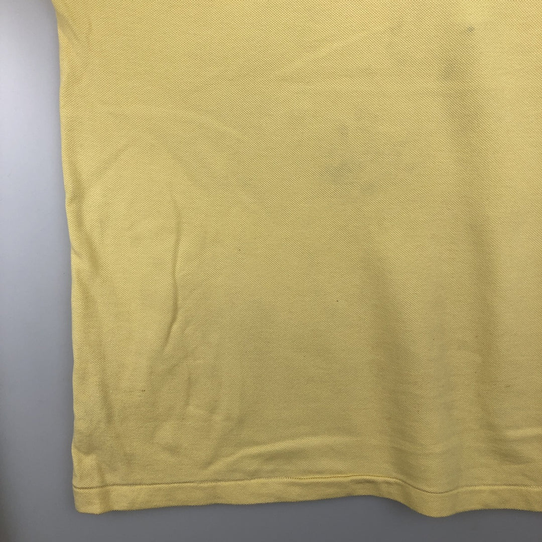 Lacoste LACOSTE French design short sleeve polo shirt size 8, men's XXL equivalent cotton yellow type Vintage Second Hand