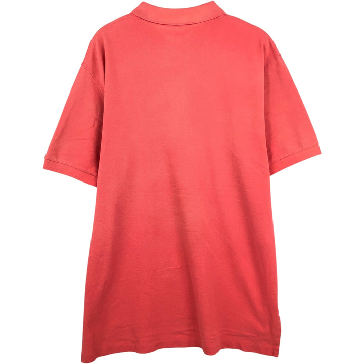 Ralph Lauren POLO by Ralph Lauren short sleeve polo shirt, men's XL size cotton coral Vintage Second Hand