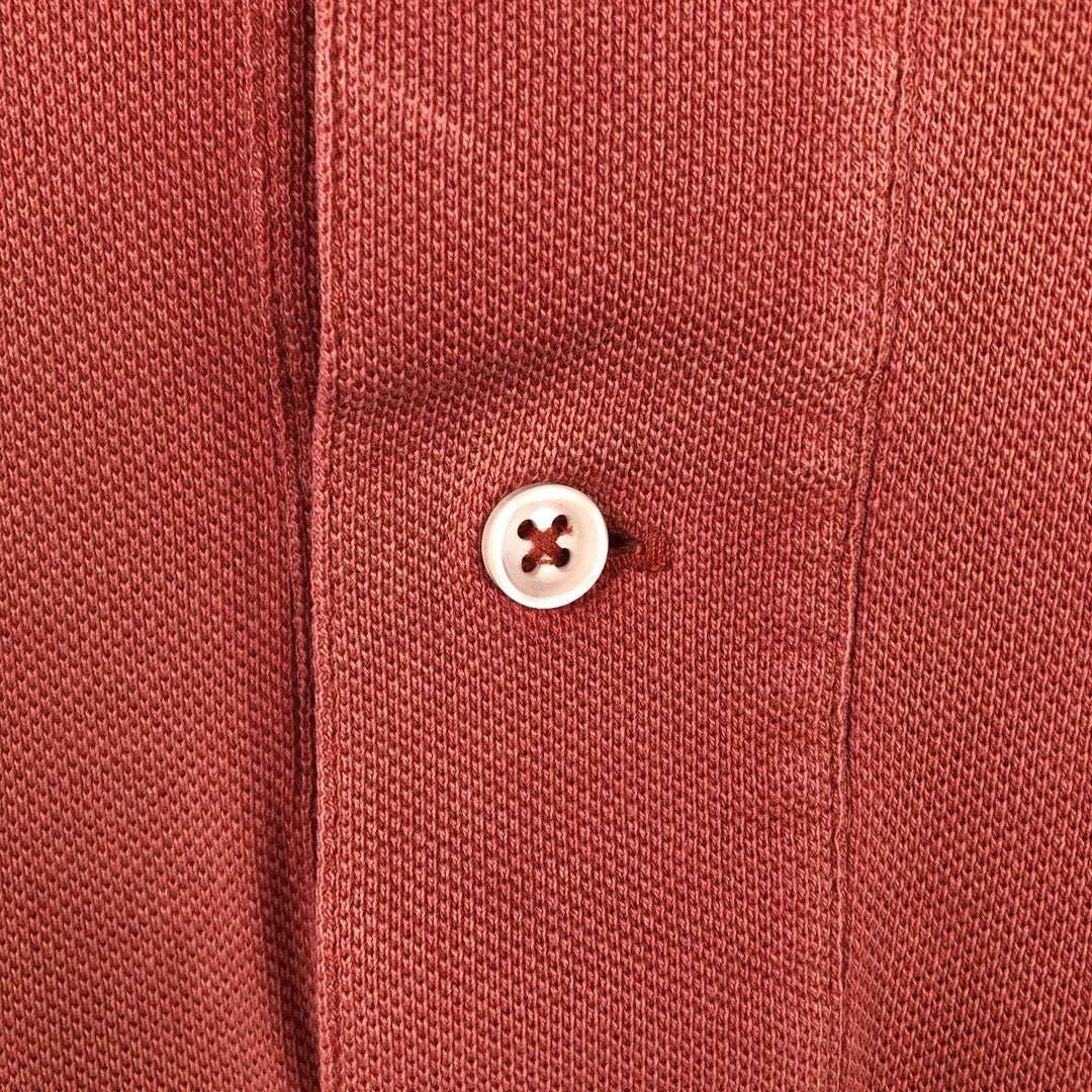 Ralph Lauren POLO by Ralph Lauren short sleeve polo shirt, men's XL size cotton coral Vintage Second Hand